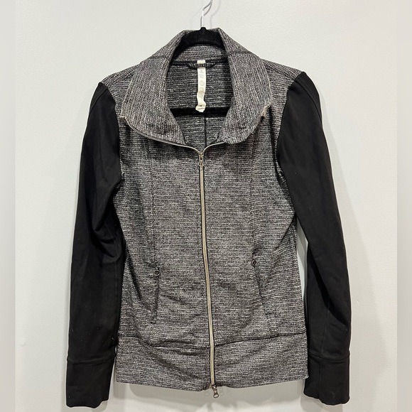 lululemon athletica Jackets & Blazers - LULULEMON Daily Yoga Jacket Slub Zip-Up size 6